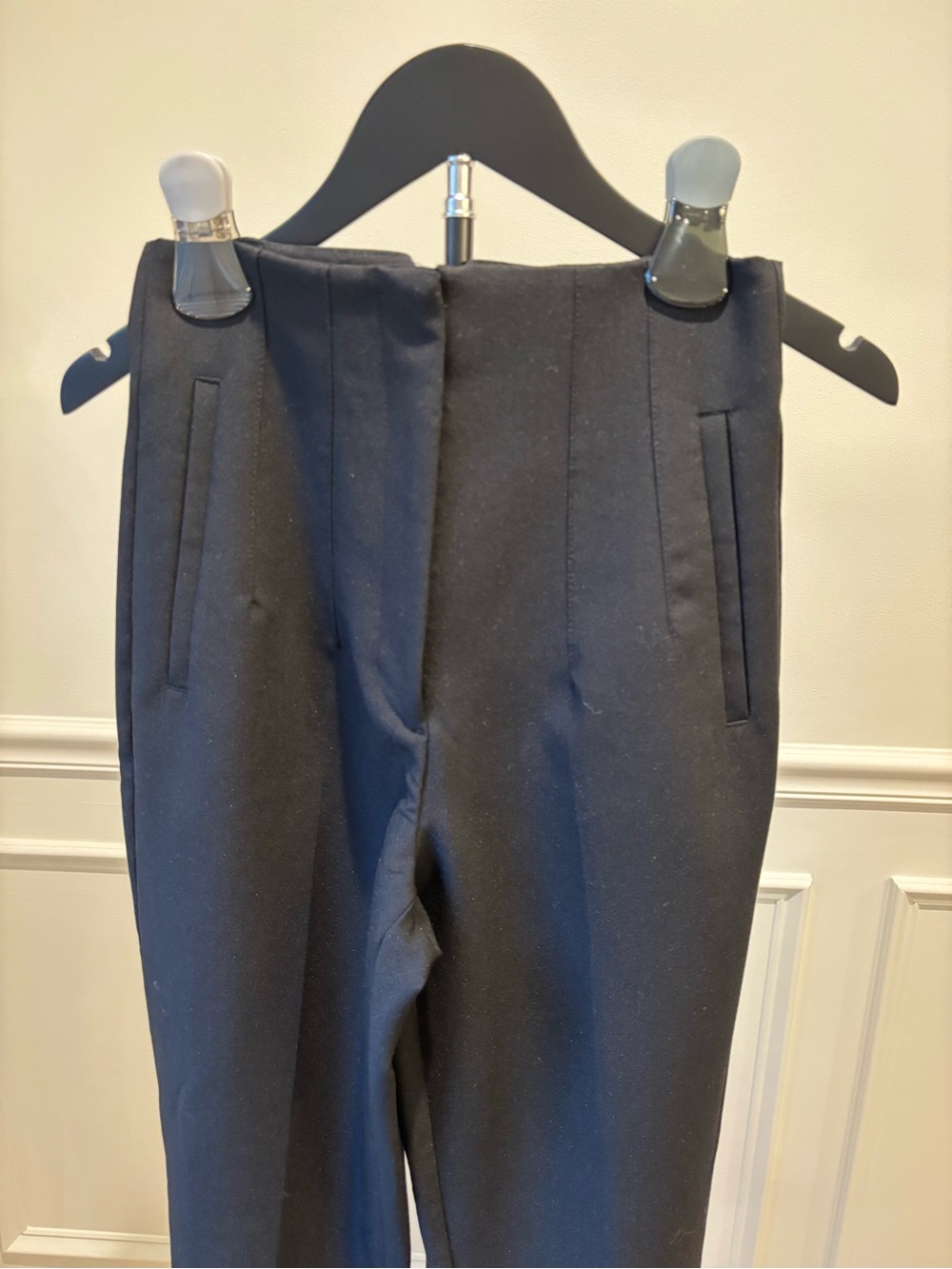 Zara Black Cropped Tailored Women's Pants - Picture 2 of 7